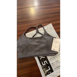 LSKD Twist Sports Bra Dark Storm Wash Medium Support Zephyr Fabric M NEW NWT